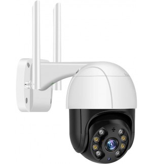 PTZ външна охранителна камера за безжично наблюдение, двупосочно аудио и разпознаване на движение DS-X07P 1080P